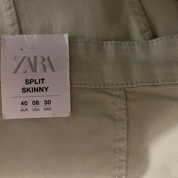 NWT Zara high rise split skinny - Picture 4 of 6